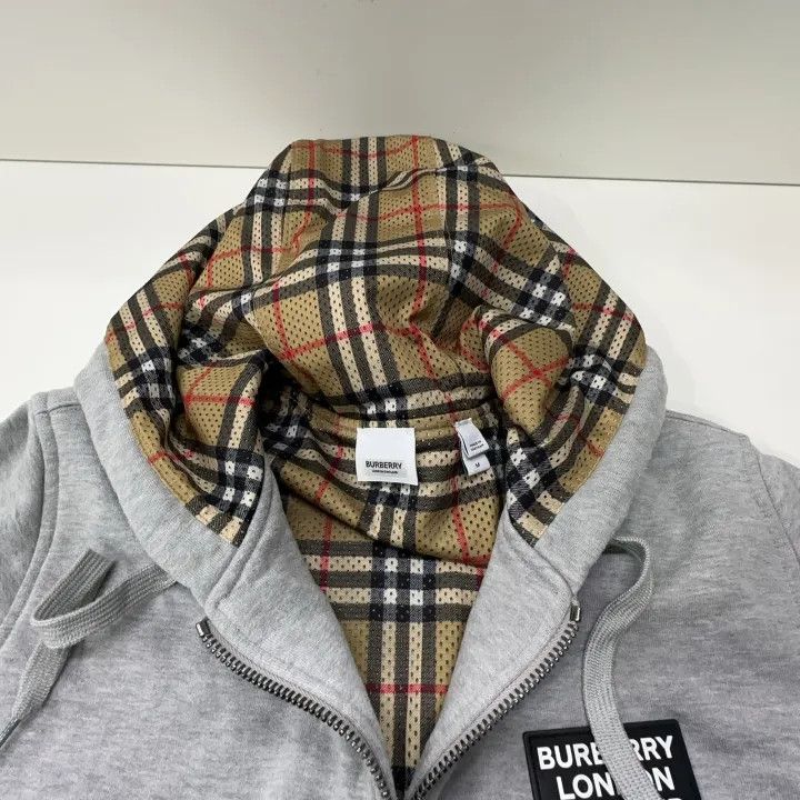 Burberry Burberry Gray Logo Hoodie for Men and Women 0079 Size M / US 6-8 / IT 42-44 - 7 Thumbnail