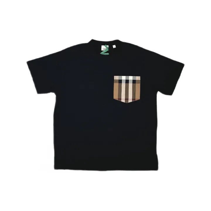 Burberry Burberry Check Pocket Loose T-Shirt for Women 0079 Size M / US 6-8 / IT 42-44 - 2 Thumbnail