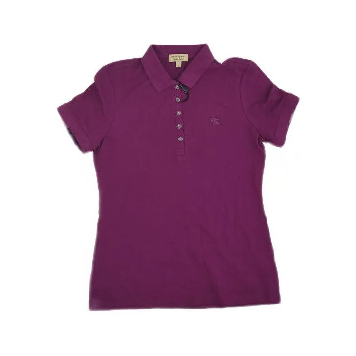 Burberry Burberry Embroidered Logo Cotton Short Sleeve Polo 0079 Size M / US 6-8 / IT 42-44 - 2 Thumbnail
