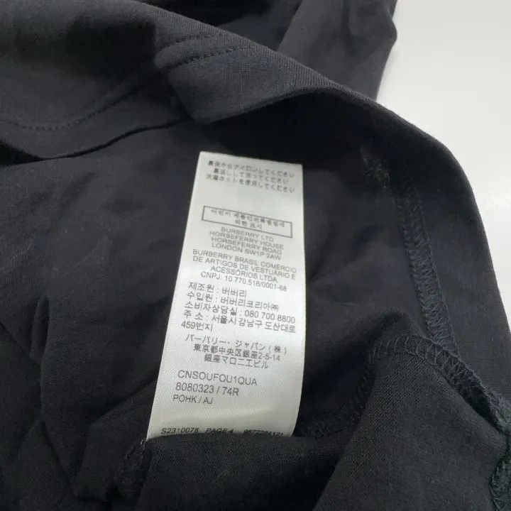 Burberry Burberry Black Pocket Tee for Women 0079 Size L / US 10 / IT 46 - 4 Thumbnail