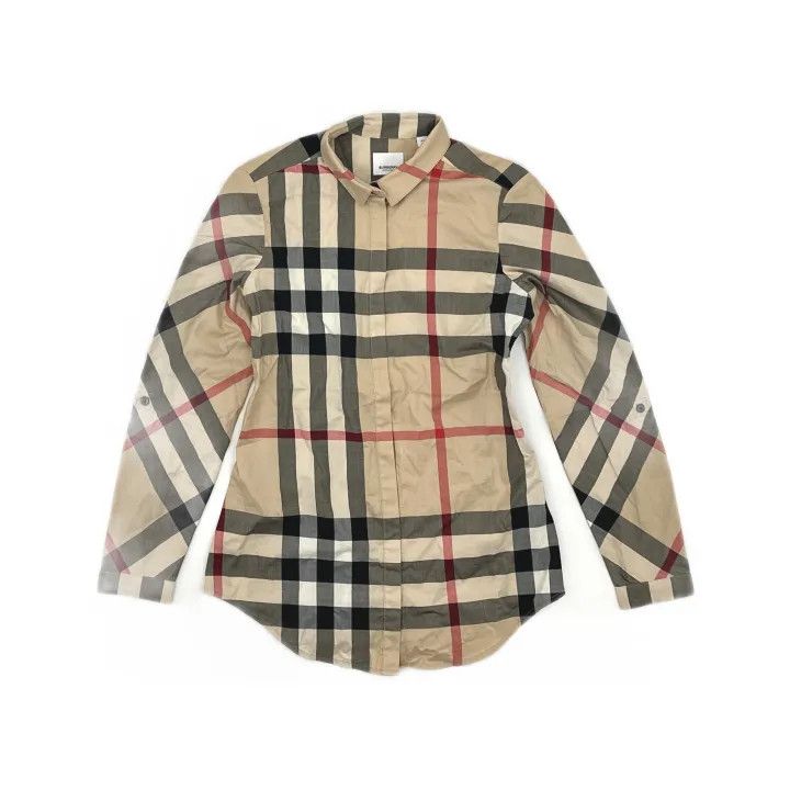 Burberry Burberry Plaid Long Sleeve Shirt 0079 Size XS / US 0-2 / IT 36-38 - 2 Thumbnail