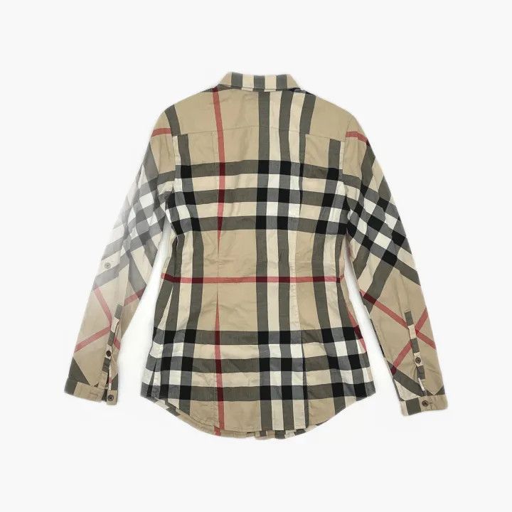 Burberry Burberry Plaid Long Sleeve Shirt for Women 0079 Size XS / US 0-2 / IT 36-38 - 3 Thumbnail