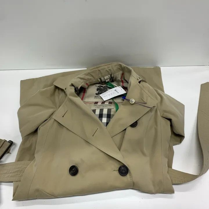 Burberry Burberry Beige Double-Breasted Trench Coat 0079 Size S / US 4 / IT 40 - 7 Thumbnail