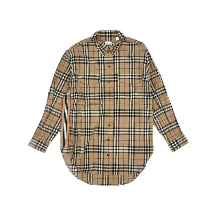 Burberry Burberry Classic Check Cotton Long Sleeve Shirt 0079 Size S / US 4 / IT 40 - 2 Thumbnail