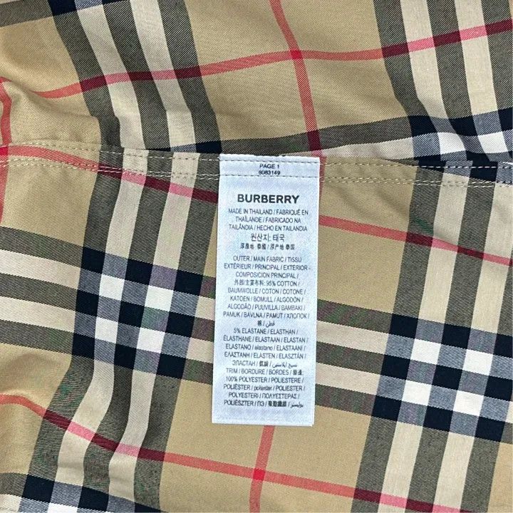Burberry Burberry Beige Plaid Long Sleeve Shirt 0079 Size XS / US 0-2 / IT 36-38 - 4 Thumbnail