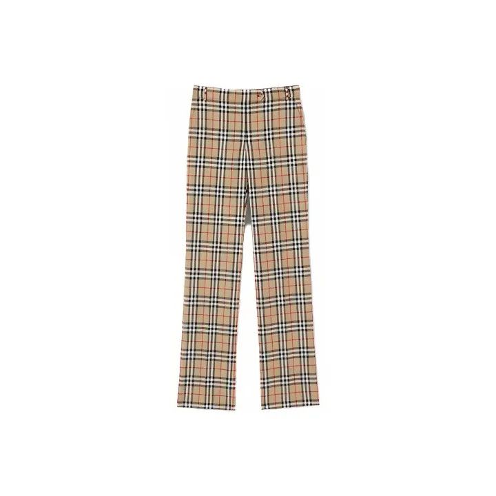 Burberry Burberry Plaid Wool Tailored Trousers 0079 Size 22" - 2 Thumbnail