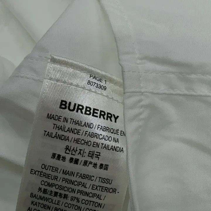 Burberry Burberry White Checkered Long Sleeve Shirt 0079 Size XS / US 0-2 / IT 36-38 - 4 Thumbnail