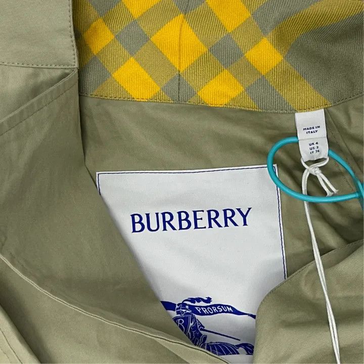 Burberry Burberry Green Casual Long Sleeve Jacket 0079 Size S / US 4 / IT 40 - 3 Thumbnail