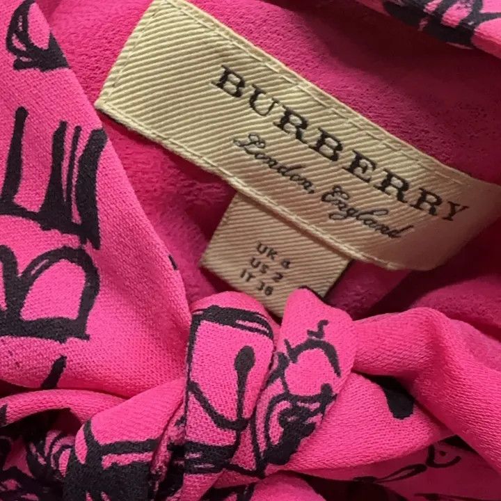 Burberry Burberry Fashion Print Long Dress for Women 0079 Size XS / US 0-2 / IT 36-38 - 4 Thumbnail