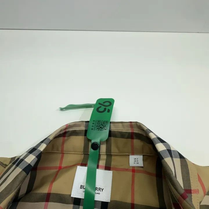 Burberry Burberry Beige Check Long Sleeve Shirt 0079 Size XS / US 0-2 / IT 36-38 - 4 Thumbnail