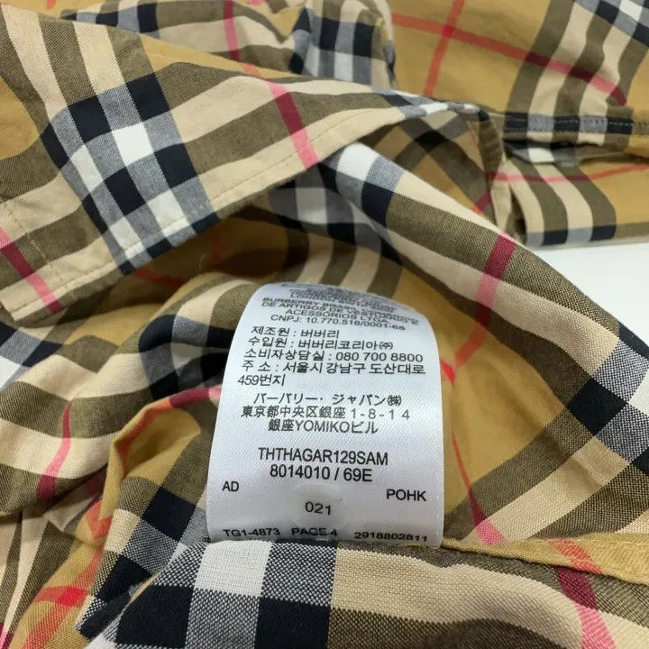 Burberry Burberry Check Pattern Casual Long Sleeve Shirt 0079 Size XS / US 0-2 / IT 36-38 - 5 Thumbnail