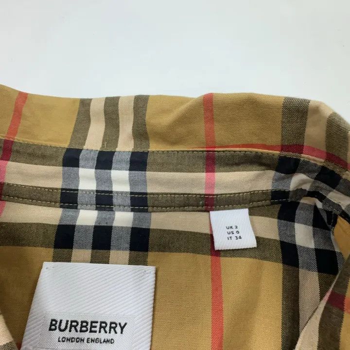 Burberry Burberry Check Pattern Casual Long Sleeve Shirt 0079 Size XS / US 0-2 / IT 36-38 - 4 Thumbnail