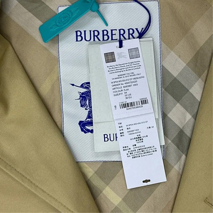 Burberry Burberry SS24 Long Sleeve Pocket Coat 0079 Size S / US 4 / IT 40 - 3 Thumbnail