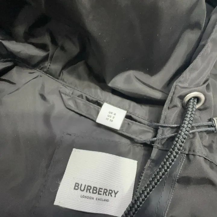 Burberry Burberry Black Logo Drawstring Hooded Jacket 0079 Size S / US 4 / IT 40 - 5 Thumbnail