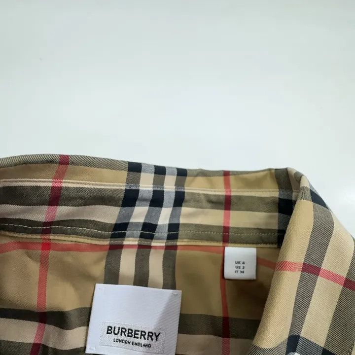 Burberry Burberry Check Cotton Loose Fit Shirt 0079 Size S / US 4 / IT 40 - 5 Thumbnail