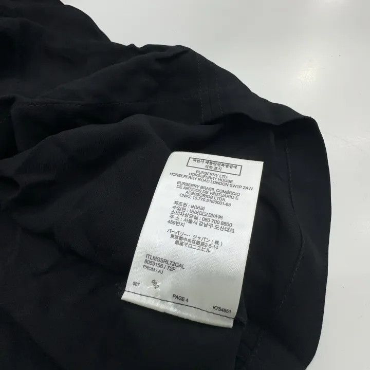Burberry Burberry Black Long Sleeve Dress with Waist Belt 0079 Size S / US 4 / IT 40 - 7 Thumbnail