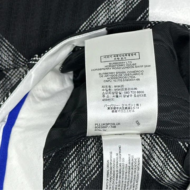 Burberry Burberry Black Plaid Mid-Rise Straight Pants 0079 Size 23" - 3 Thumbnail
