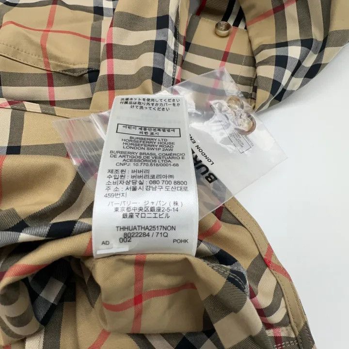 Burberry Burberry Beige Check Long Sleeve Shirt 0079 Size S / US 4 / IT 40 - 3 Thumbnail