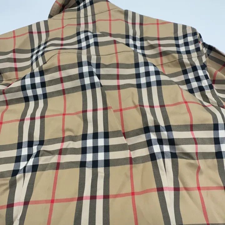 Burberry Burberry Beige Check Long Sleeve Shirt 0079 Size S / US 4 / IT 40 - 5 Thumbnail