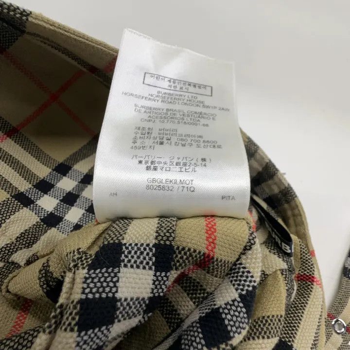 Burberry Burberry Beige Pleated Plaid Skirt for Women 0079 Size 23" - 5 Thumbnail