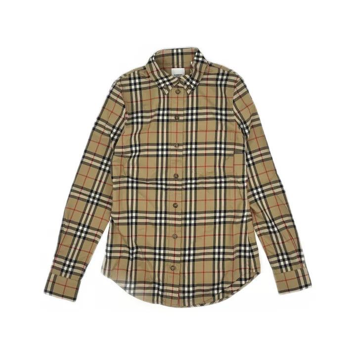 Burberry Burberry Check Pattern Long Sleeve Shirt 0079 Size S / US 4 / IT 40 - 2 Thumbnail