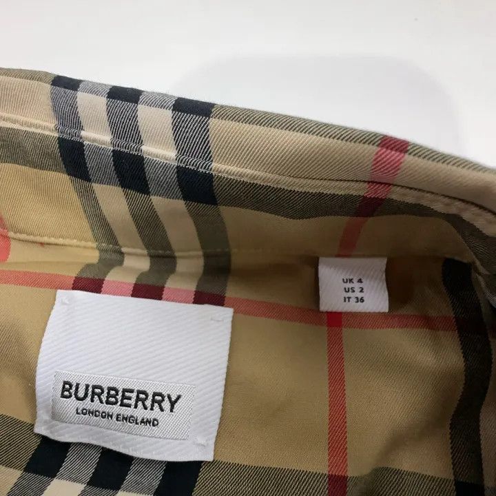 Burberry Burberry Check Pattern Long Sleeve Shirt 0079 Size S / US 4 / IT 40 - 4 Thumbnail