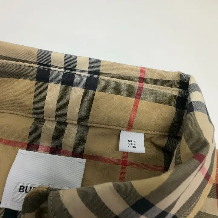 Burberry Burberry Check Long Sleeve Cotton Shirt 0079 Size S / US 4 / IT 40 - 4 Thumbnail
