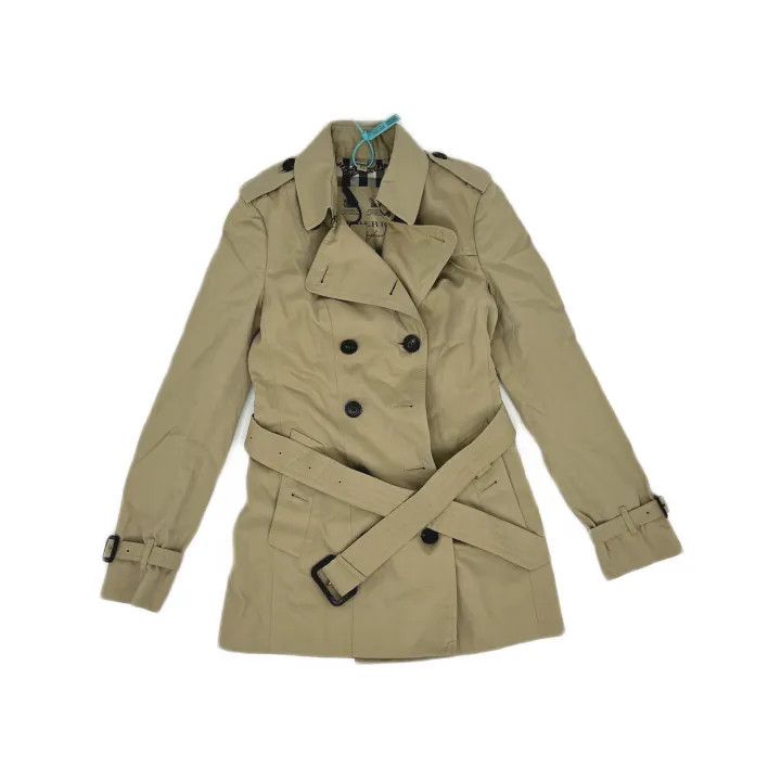 Burberry Burberry Beige Double Breasted Short Coat 0079 Size S / US 4 / IT 40 - 2 Thumbnail