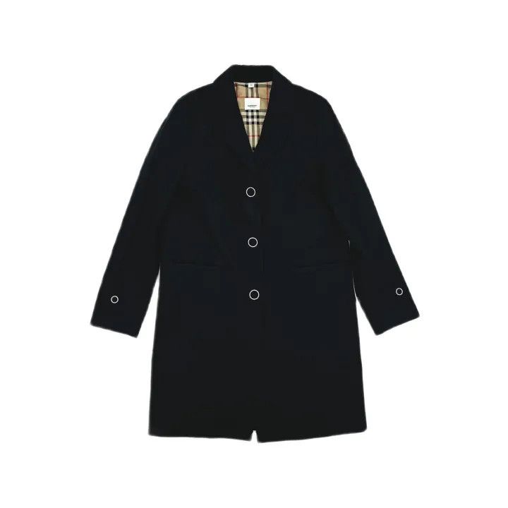 Burberry Burberry Long Cotton Coat with Buttons 0079 Size S / US 4 / IT 40 - 2 Thumbnail