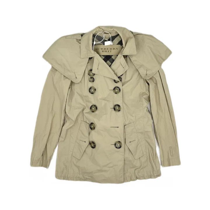 Burberry Burberry Double-Breasted Short Trench Coat 0079 Size S / US 4 / IT 40 - 2 Thumbnail