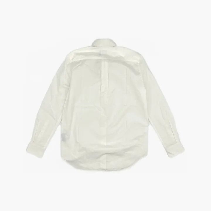 Burberry Burberry White Logo Print Long Sleeve Shirt 0079 Size S / US 4 / IT 40 - 3 Thumbnail