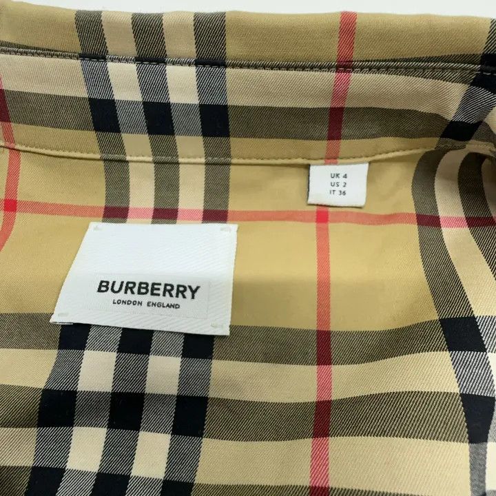 Burberry Burberry Vintage Check Cotton Dress for Women 0079 Size S / US 4 / IT 40 - 4 Thumbnail