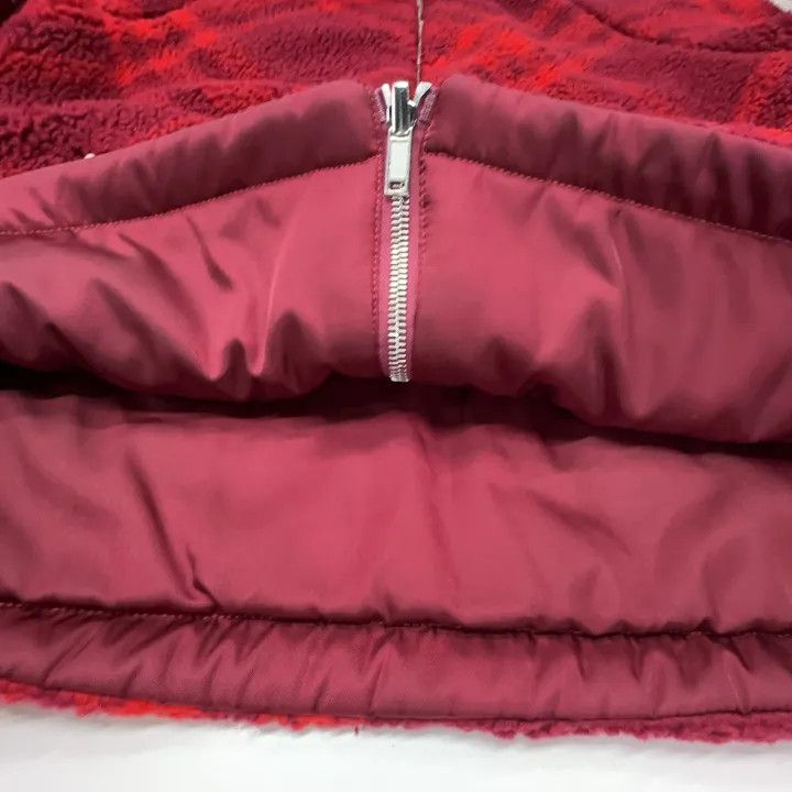 Burberry Burberry Red Plaid High Neck Long Sleeve Jacket 0079 Size S / US 4 / IT 40 - 10 Thumbnail