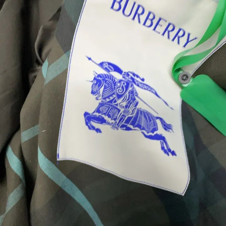 Burberry Burberry Olive Green Double-Breasted Long Coat 0079 Size S / US 4 / IT 40 - 7 Thumbnail