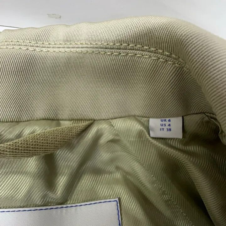 Burberry Burberry Olive Long Sleeve Belted Coat 0079 Size S / US 4 / IT 40 - 6 Thumbnail
