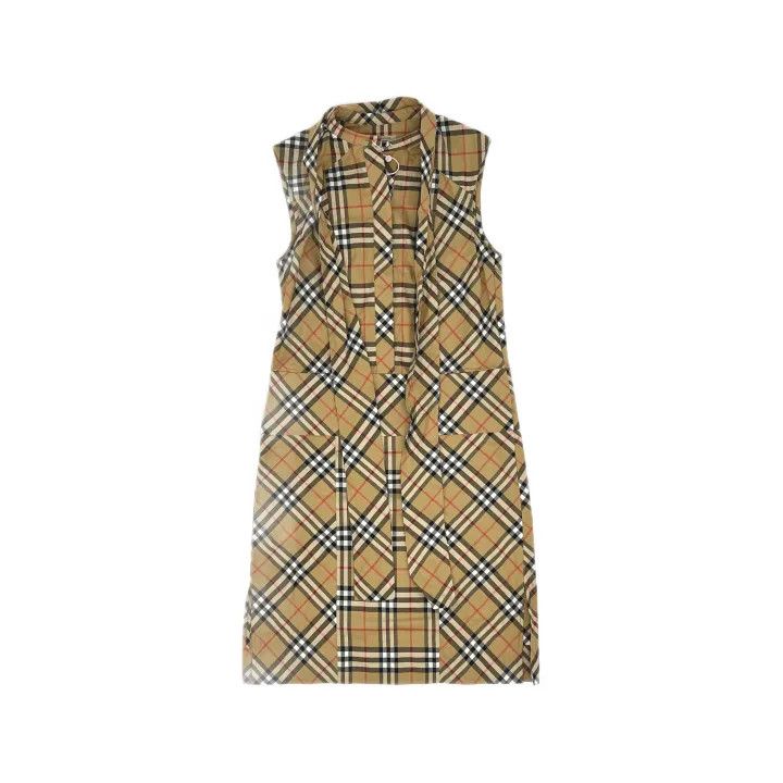 Burberry Burberry Plaid Sleeveless Dress for Women 0079 Size S / US 4 / IT 40 - 2 Thumbnail