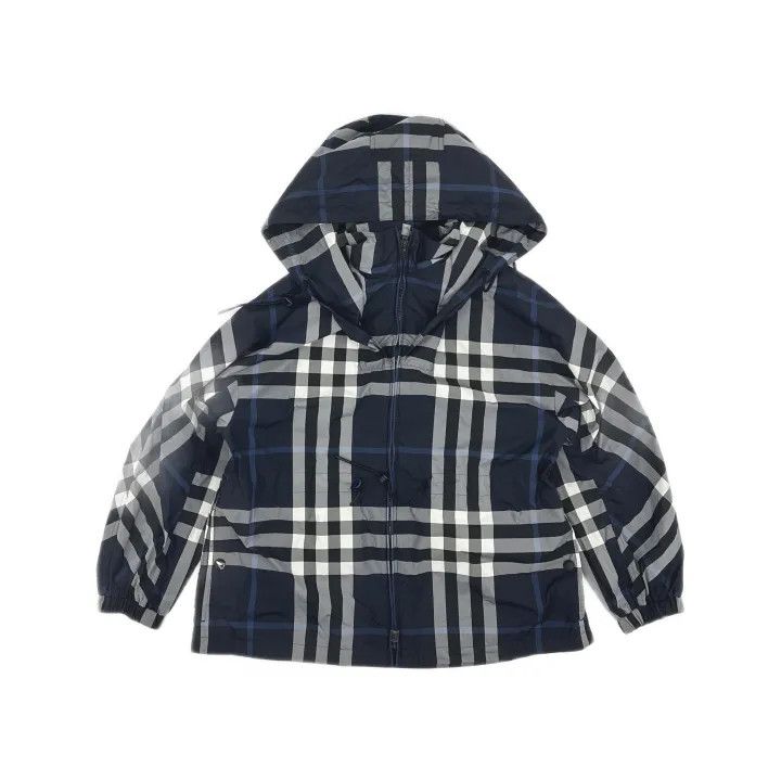 Burberry Burberry FW22 Blue Plaid High-Neck Jacket 0079 Size S / US 4 / IT 40 - 2 Thumbnail