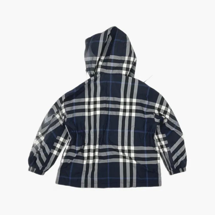 Burberry Burberry FW22 Blue Plaid High-Neck Jacket 0079 Size S / US 4 / IT 40 - 3 Thumbnail