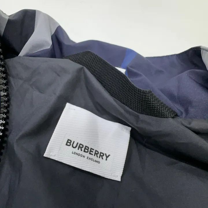 Burberry Burberry FW22 Blue Plaid High-Neck Jacket 0079 Size S / US 4 / IT 40 - 5 Thumbnail