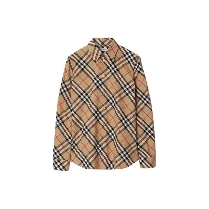 Burberry Burberry SS24 Plaid Fitted Long Sleeve Shirt 0079 Size S / US 4 / IT 40 - 2 Thumbnail