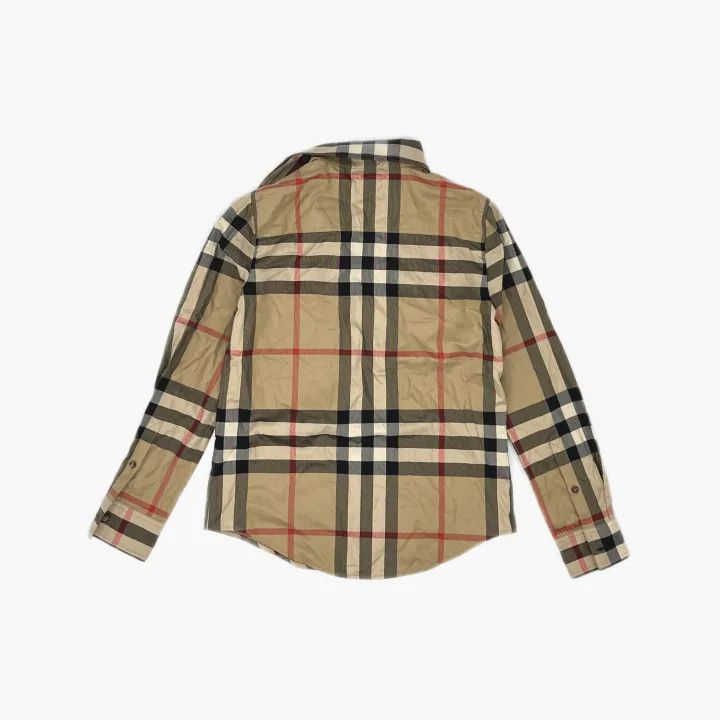 Burberry Burberry Brown Check Button-Up Long Sleeve Shirt 0079 Size S / US 4 / IT 40 - 3 Thumbnail