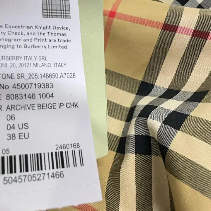 Burberry Burberry Beige Check Long Sleeve Button-Up Shirt 0079 Size S / US 4 / IT 40 - 9 Thumbnail