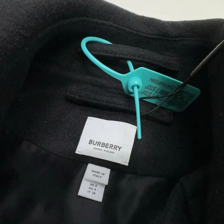 Burberry Burberry Black Cashmere Blend Trench Coat 0079 Size S / US 4 / IT 40 - 2 Thumbnail