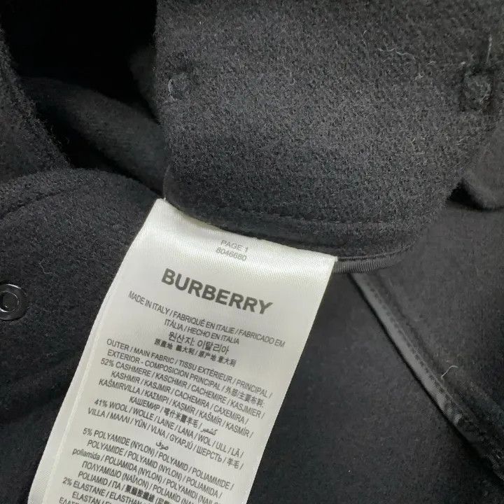 Burberry Burberry Black Cashmere Blend Trench Coat 0079 Size S / US 4 / IT 40 - 3 Thumbnail