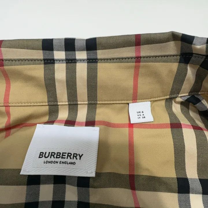 Burberry Burberry Plaid Long Sleeve Cotton Shirt for Women 0079 Size S / US 4 / IT 40 - 4 Thumbnail