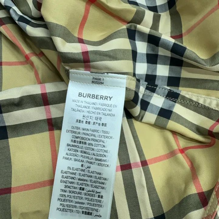 Burberry Burberry Beige Plaid Long Sleeve Shirt for Women 0079 Size S / US 4 / IT 40 - 2 Thumbnail