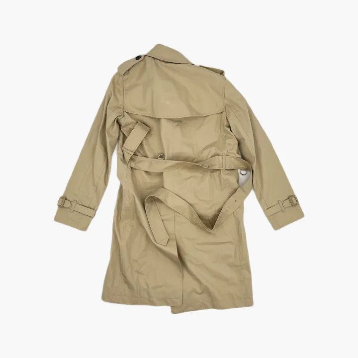Burberry Burberry Beige Double-Breasted Long Sleeve Coat 0079 Size S / US 4 / IT 40 - 3 Thumbnail
