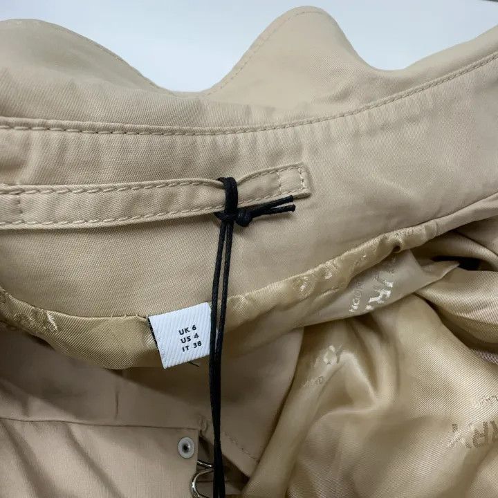Burberry Burberry Beige Double-Breasted Long Sleeve Coat 0079 Size S / US 4 / IT 40 - 6 Thumbnail