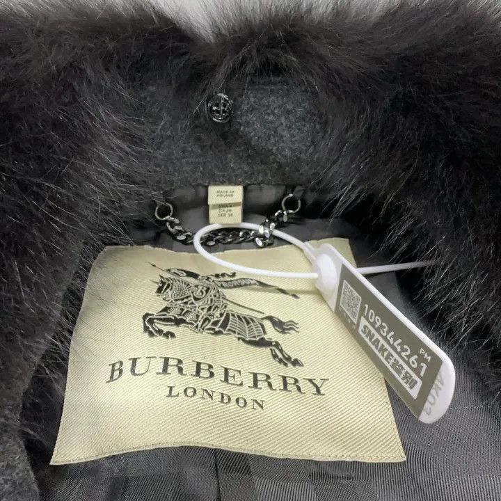 Burberry Burberry Stylish Casual Solid Coat 0079 Size S / US 4 / IT 40 - 5 Thumbnail