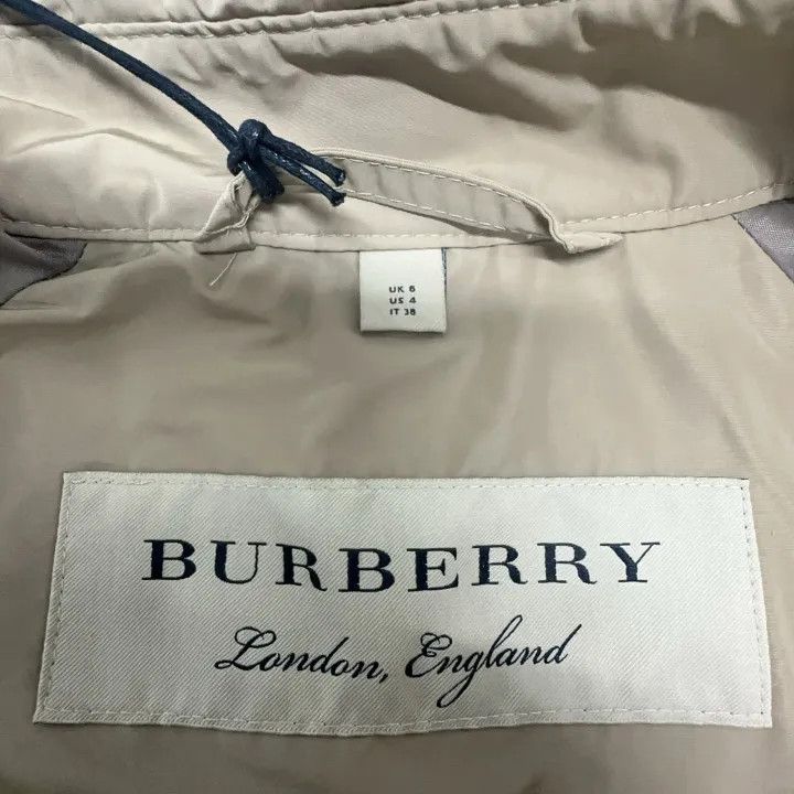Burberry Burberry Beige Double-Breasted Long Trench Coat 0079 Size S / US 4 / IT 40 - 4 Thumbnail